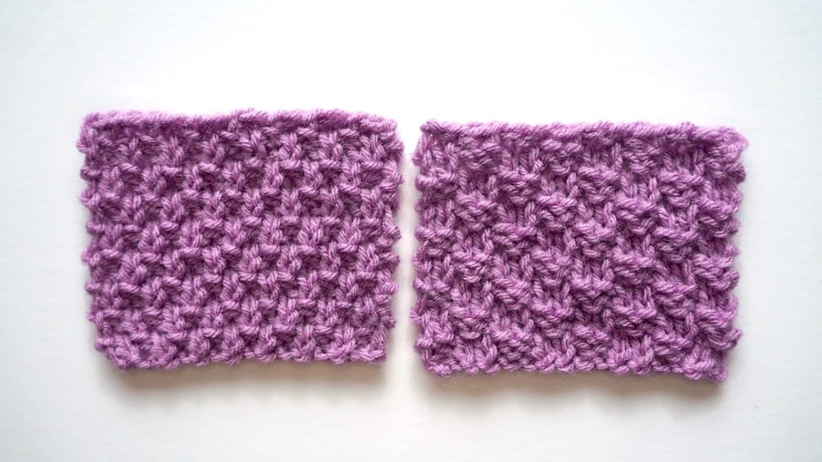 Double Moss Stitch for Beginners